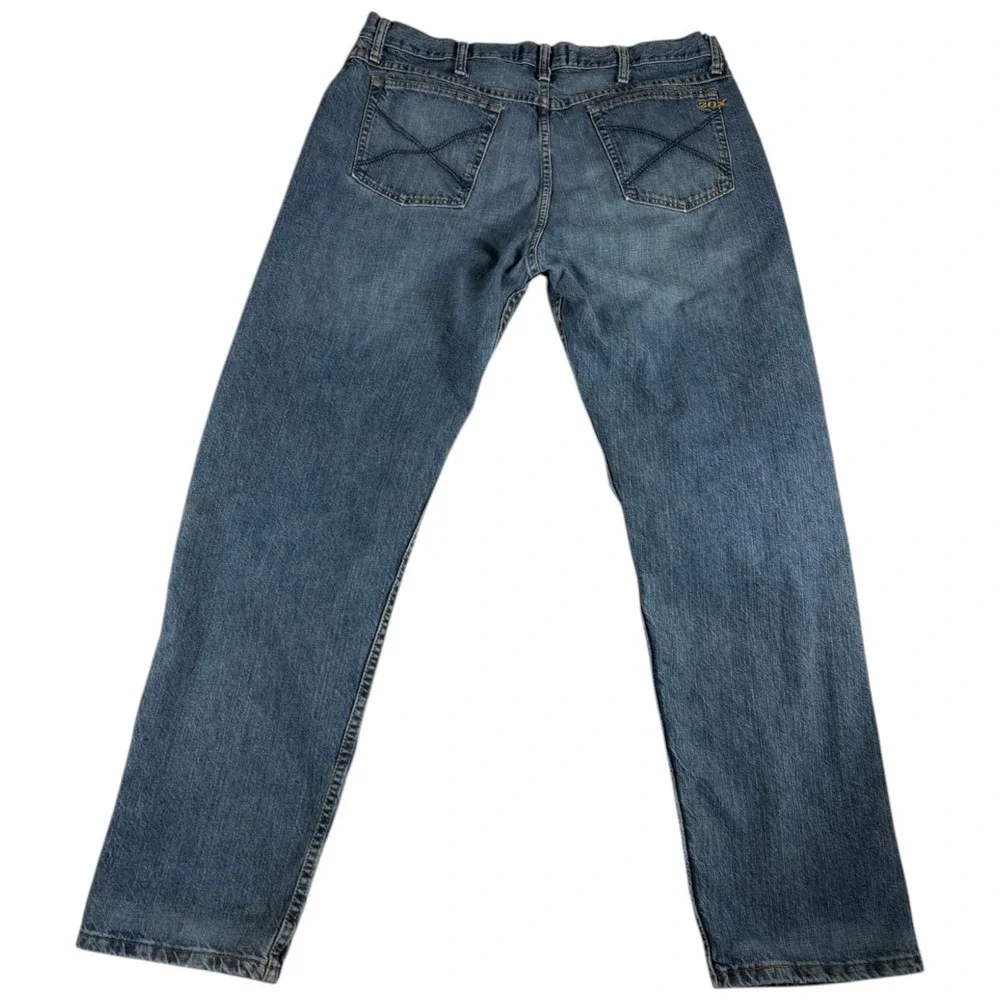 Wrangler 20X Extreme Relaxed Jeans‎ Mens 38x34 (37x32.5) Blue Denim Straight Leg